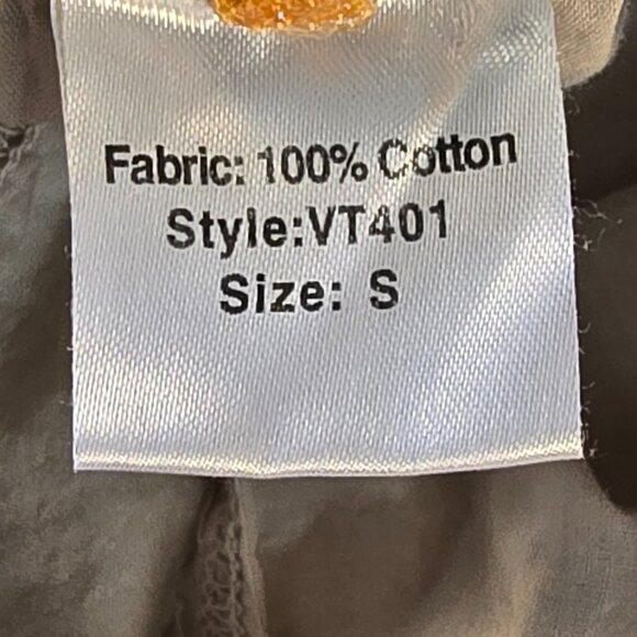 Elan Gathered Ruched Cotton Maxi Skirt Size S Boho Festival Variegated Taupe - Picture 11 of 11